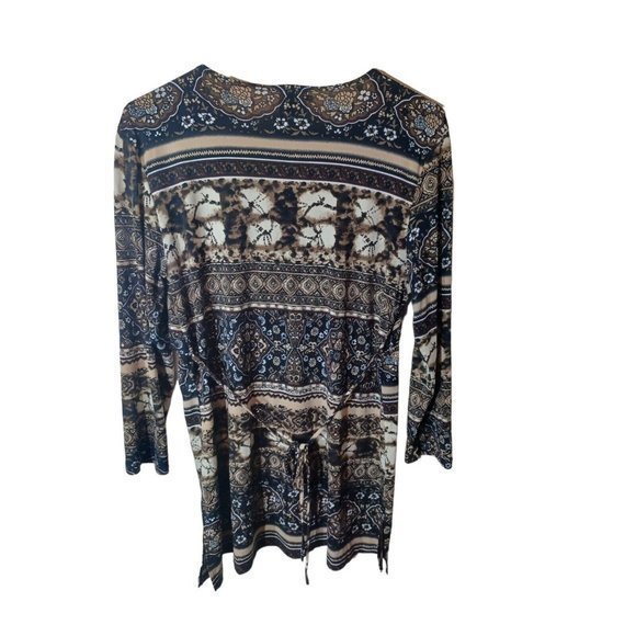 Women's Tailor By‎ B Moss Brown dressy top/blouse no size tag measures M/L - Picture 5 of 16